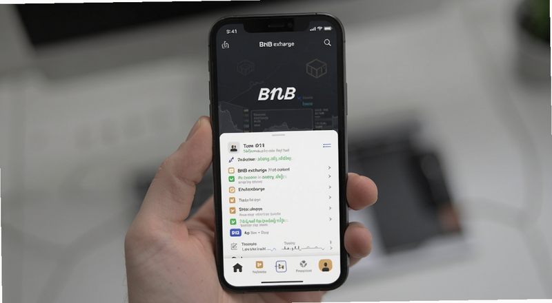 BNB交易所手机App界面预览图