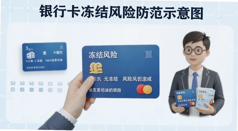 银行卡冻结风险防范示意图