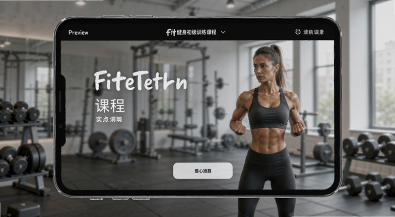 Fit健身初级训练课程界面预览图