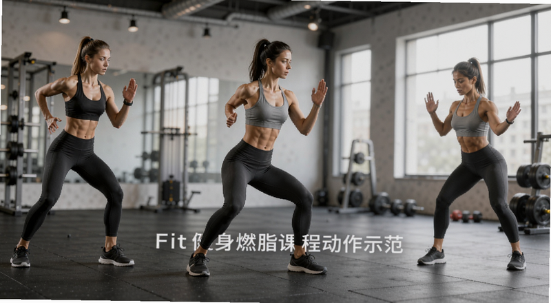 Fit健身燃脂课程动作示范预览图