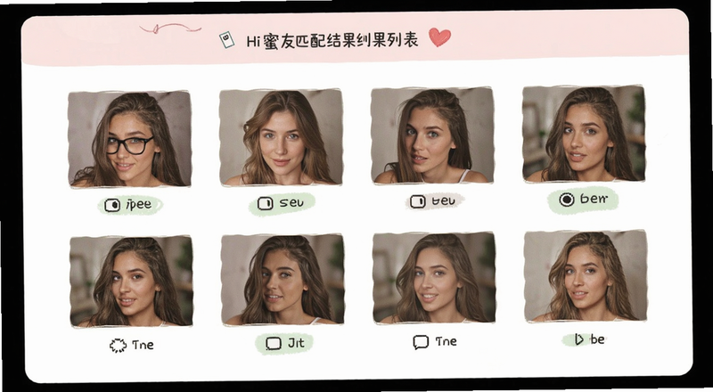 Hi蜜友匹配结果列表预览图