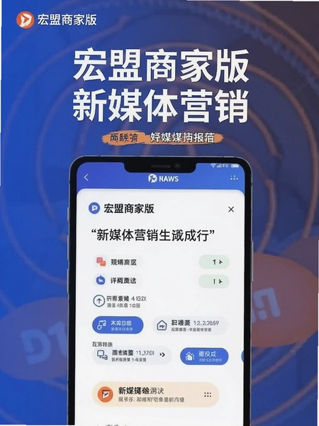 宏盟商家版新媒体营销海报生成