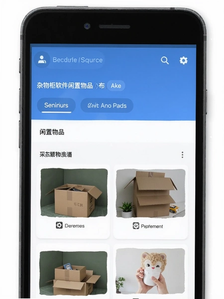 杂物柜软件发布闲置物品操作界面预览图