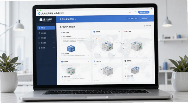 灵贸外贸获客AI助手客户搜索设置界面预览图