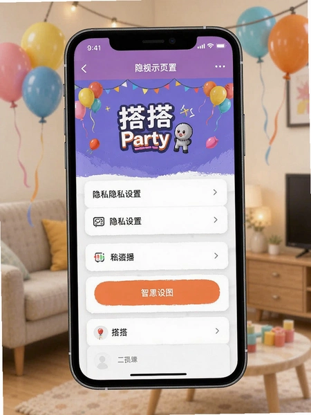 ���Party��˽����ҳ��ʾ��ͼ