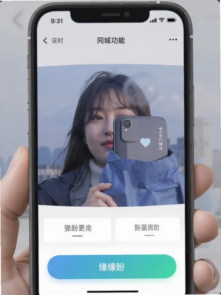 缘盼附近同城功能界面