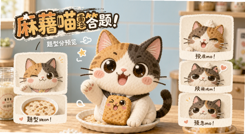 麻薯喵答题题型分类预览图