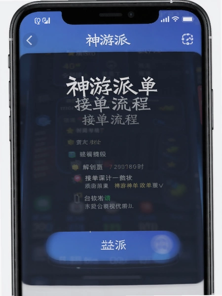 神游派单 接单流程 操作界面