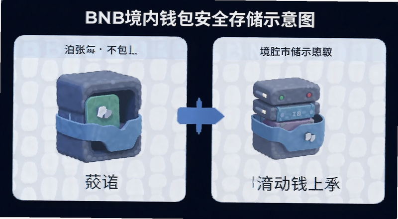 BNB����Ǯ����ȫ�洢ʾ��ͼ