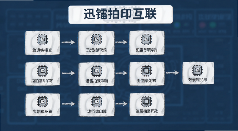 迅镭拍印互联常见故障排查示意图