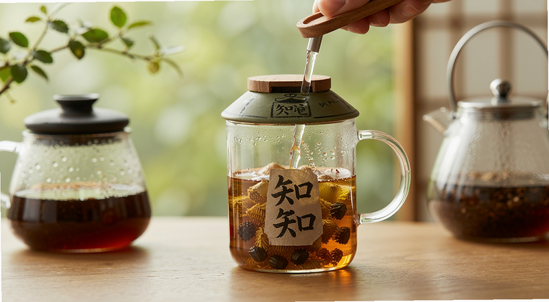 知缶玻璃杯冲泡安全饮用图