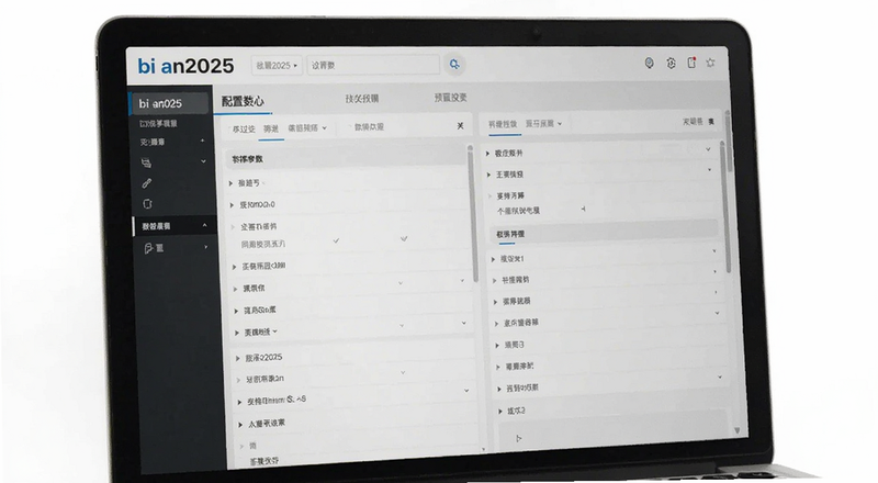 bi an2025配置参数设置界面预览图