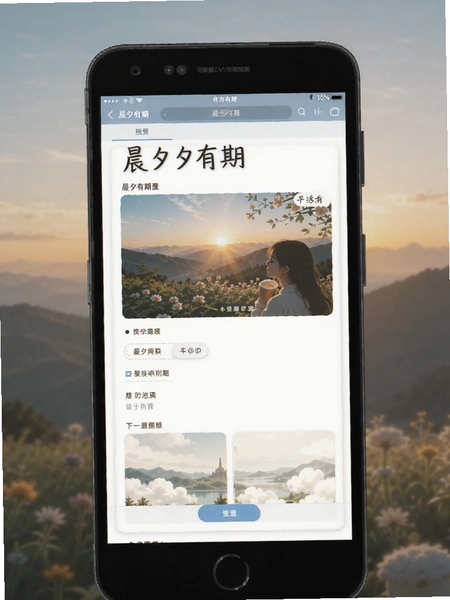 晨夕有期设置页面预览图