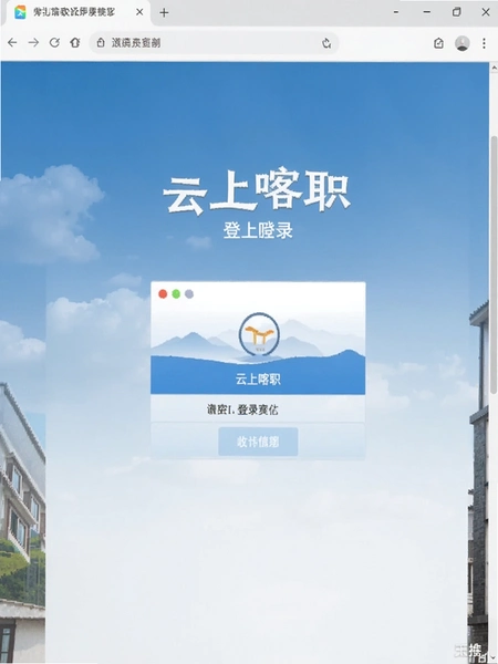 云上喀职登录界面截图
