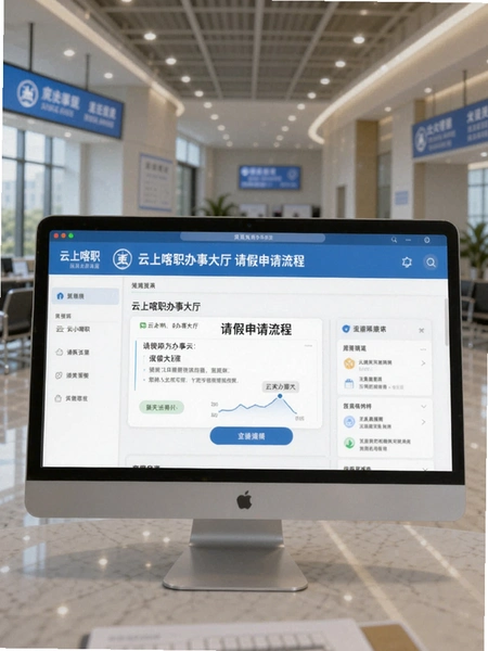 云上喀职办事大厅请假申请流程界面预览图