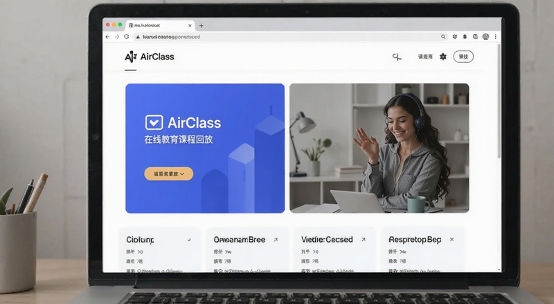 AirClass���߽����γ̻ط�ҳ��Ԥ��ͼ
