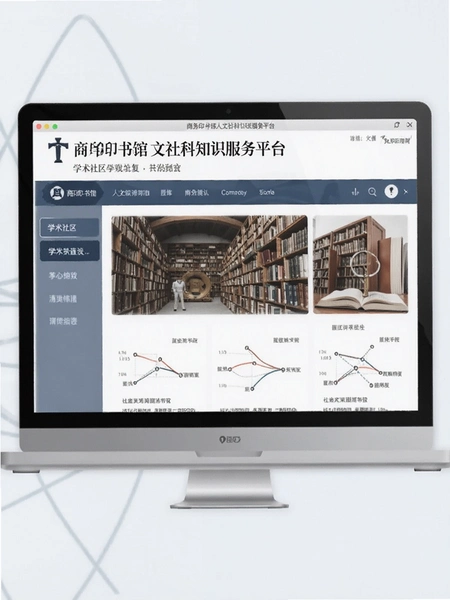 商务印书馆人文社科知识服务平台学术社区界面预览图