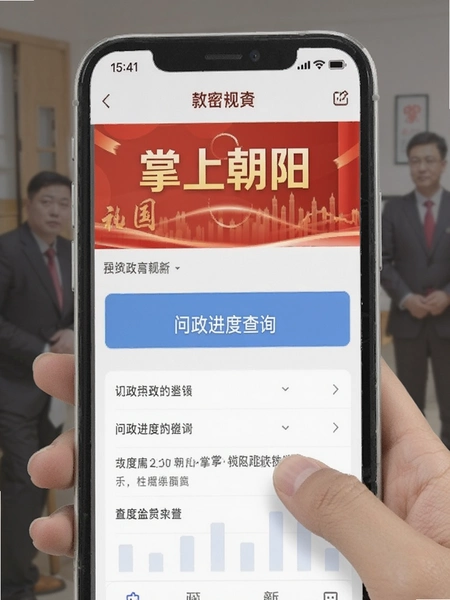 掌上朝阳 问政进度查询页面