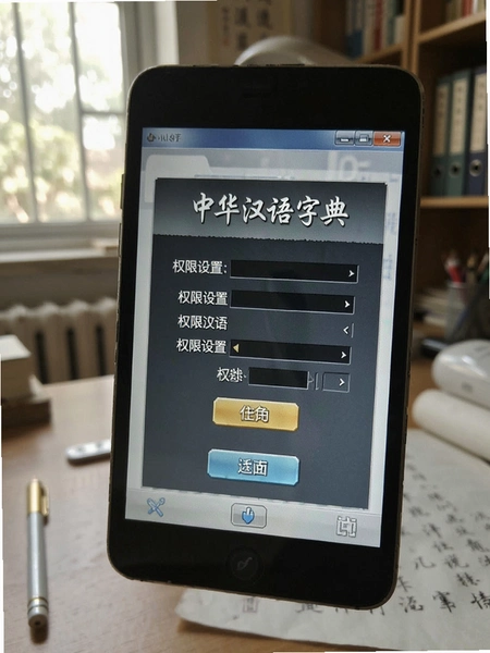 中华汉语字典 权限设置界面
