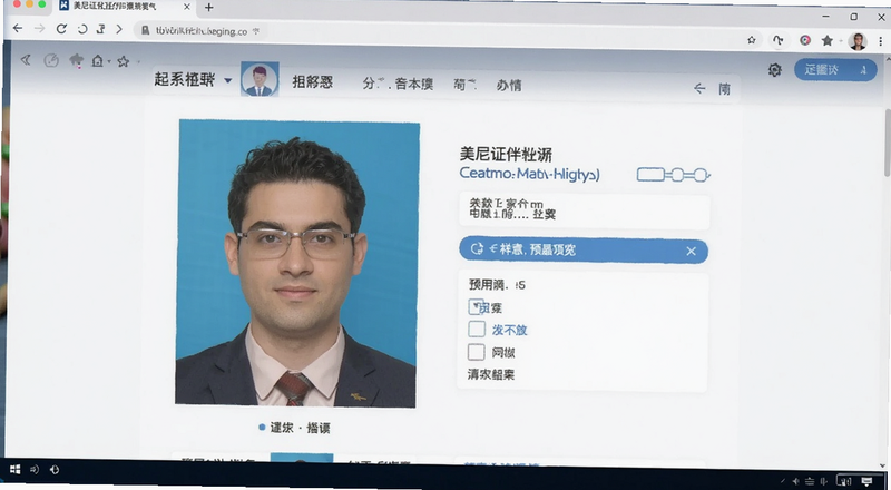 美尼证件照功能界面预览图