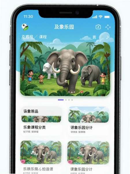 ������԰APP��ҳ�γ̷������Ԥ��ͼ