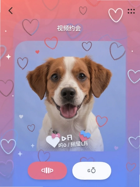 小狗要来了视频约会功能界面预览图