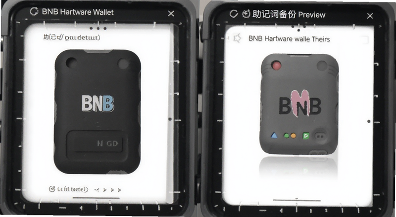 BNB硬件钱包与助记词备份预览图
