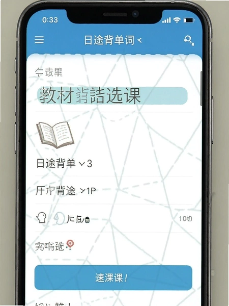日途背单词按教材选课界面截图