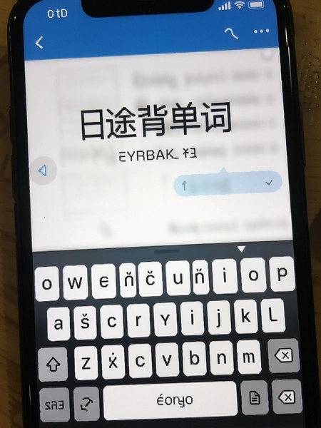 日途背单词罗马字键盘输入界面
