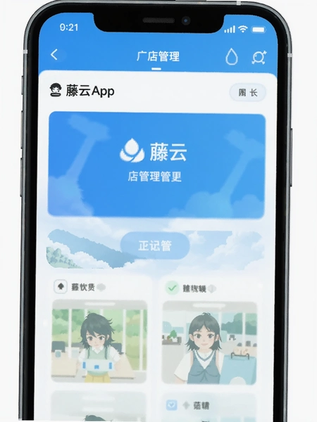 藤云APP门店管理界面预览图