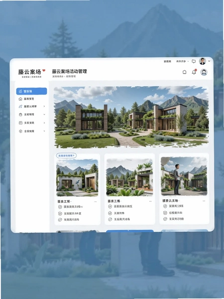 藤云案场活动管理界面