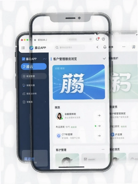 藤云APP客户管理界面预览图