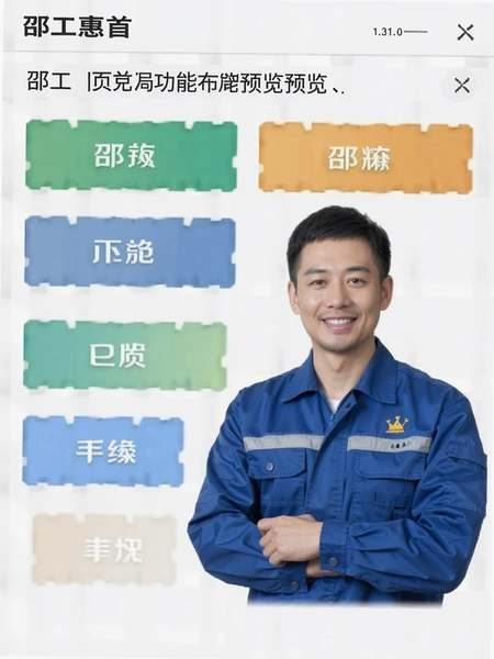 邵工惠首页功能布局预览图