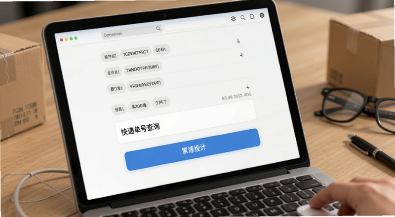 快递单号查询输入界面预览图