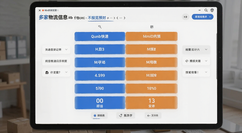 多家快递公司物流信息对比预览图