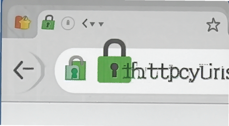 浏览器地址栏https安全锁标识预览图