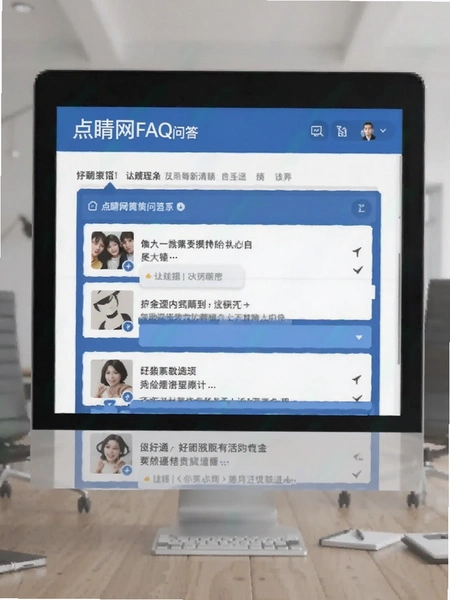 点睛网FAQ问答界面预览图