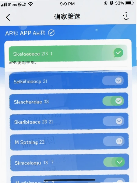 选岗APP筛选界面截图