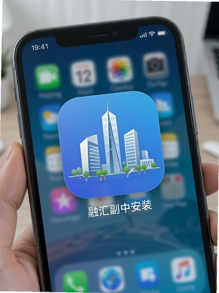 融汇副中心APP安装完成后的手机桌面图标展示
