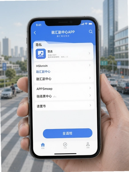 融汇副中心APP隐私设置页面