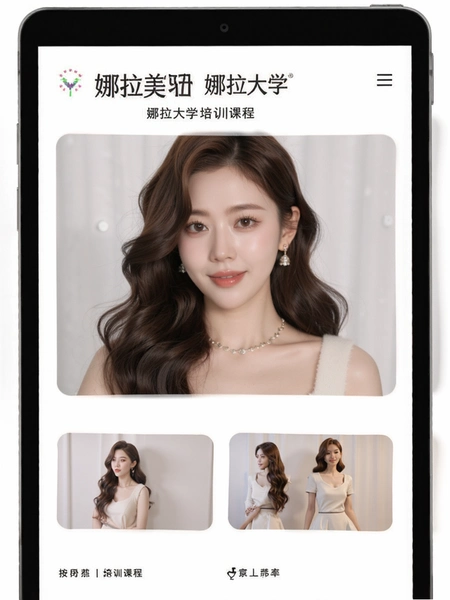 娜拉美妆 娜拉大学 培训课程页面