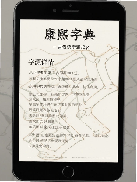 康熙字典-古汉语字源起名 字源详情页预览图