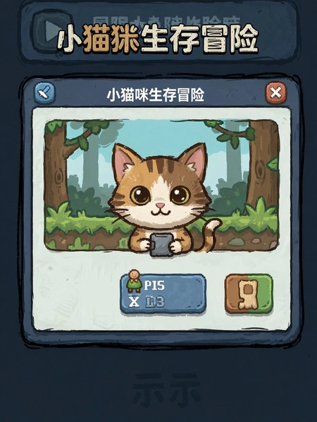 小猫咪生存冒险权限管理界面示意图