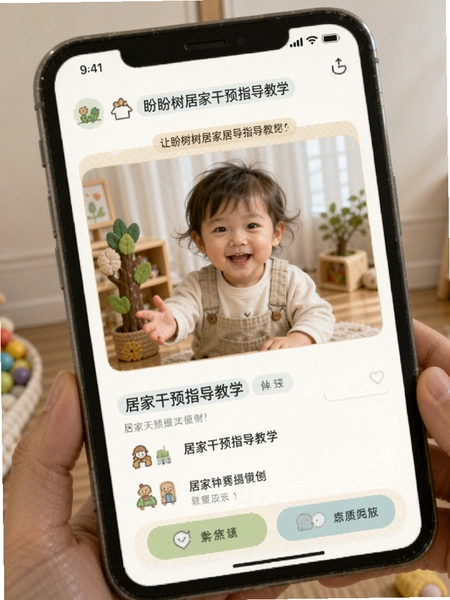 盼盼树居家干预指导教学页面