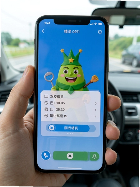 驾校的精灵 刷题界面 手机截图
