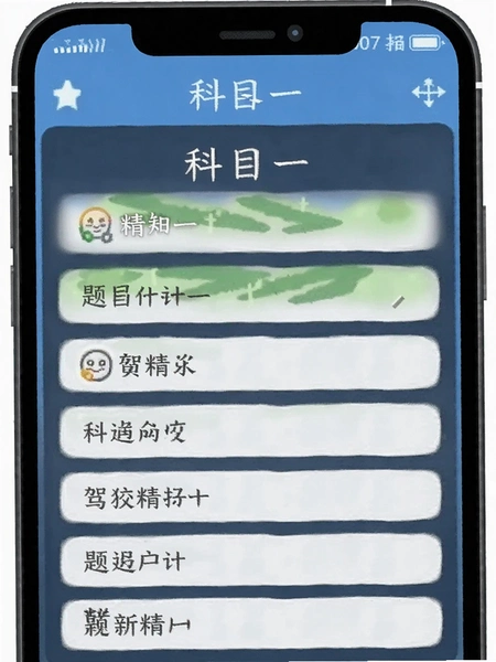 驾校的精灵 科目一 题库界面