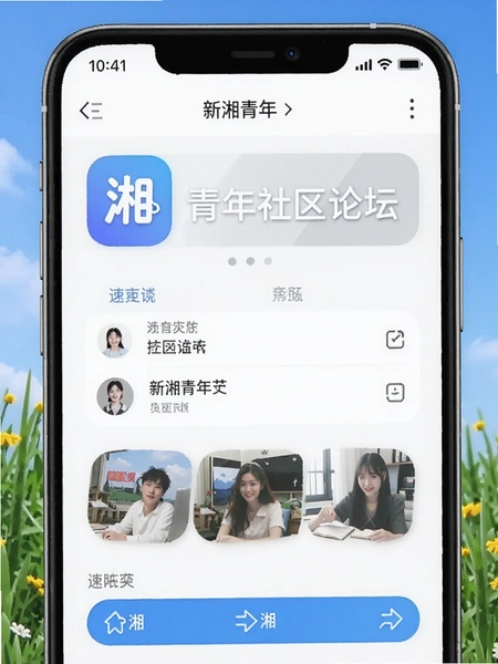 新湘青年app社区论坛界面预览图