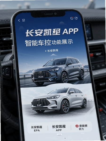 长安凯程APP智能车控功能展示图