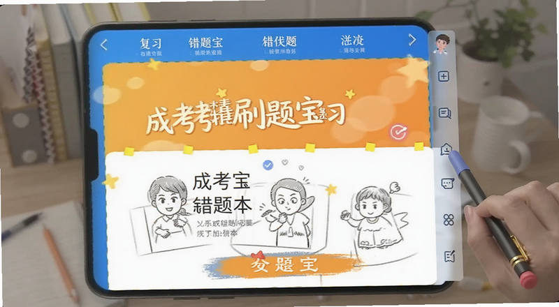 成考刷题宝错题本复习界面预览图