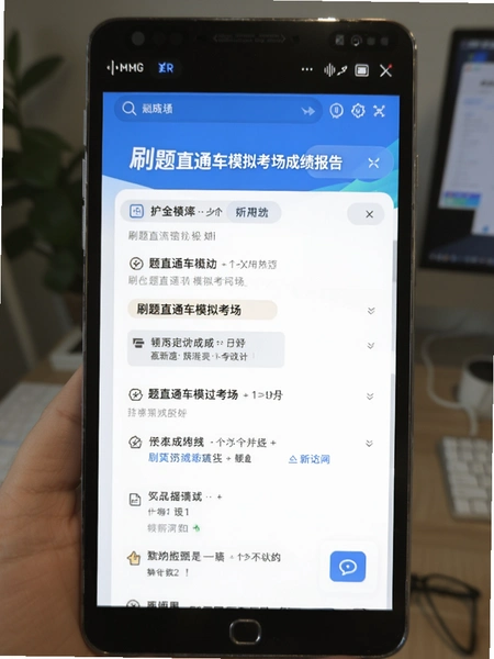 刷题直通车模拟考场成绩报告页面